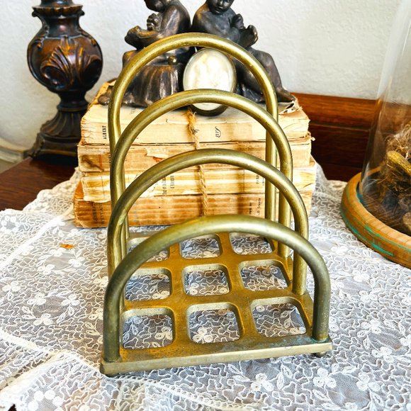 Vintage Other - VTG brass letter holder